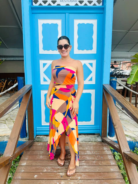 Conjunto Saída Longa + Top