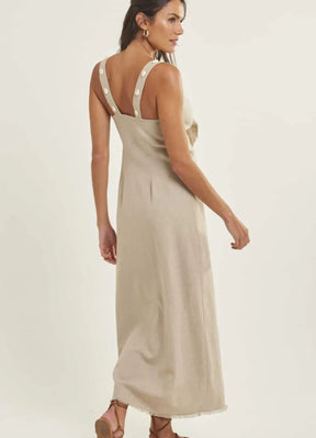 Tunica de linho Mel areia