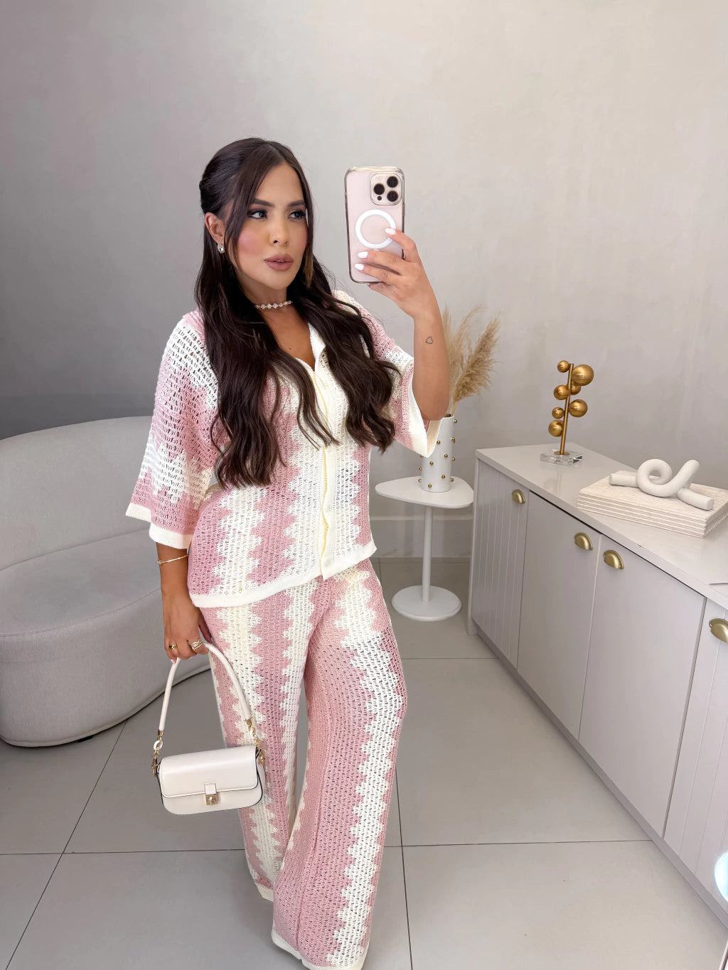 Conjunto em tricot premium